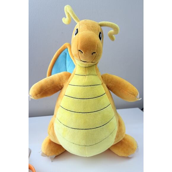 Pokemon Build A Bear BAB Dragonite 16" Yellow Dragon Stuffed Plush Doll No Sound - Picture 2 of 9